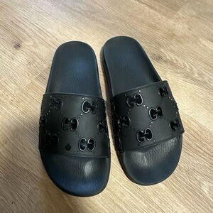 Gucci Black Slide Sandals